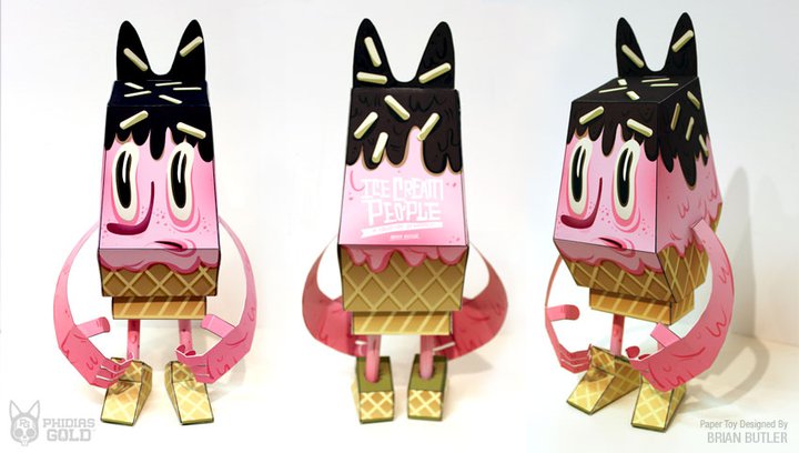 Blog Paper Toy Papertoy Phidias Gold Brian Butler Pic Takemeinsandwich